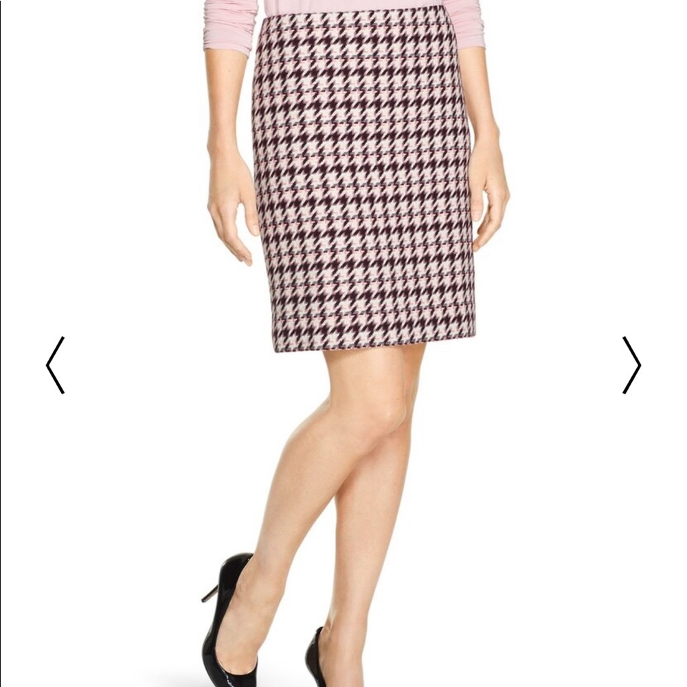 WHBM Plaid Boot Skirt